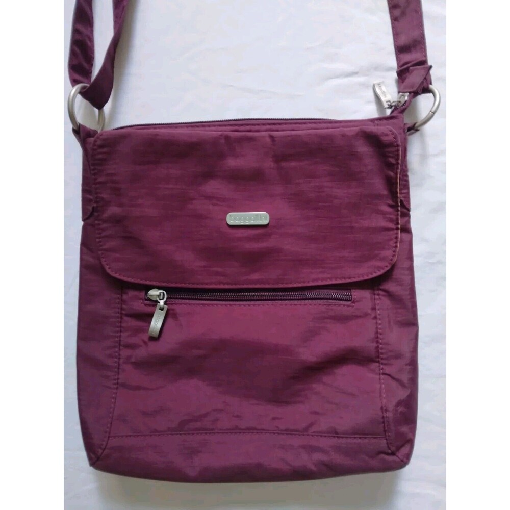 Baggallini Crossbody Bag Purse Handbag Adjustable Strap Lightweight Purple - Picture 3 of 12